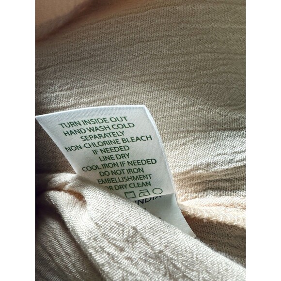 Lilly Pulitzer Gauzy Peach Shandy Resort Tassel Top Size XL Boho Beach Travel - Picture 6 of 6